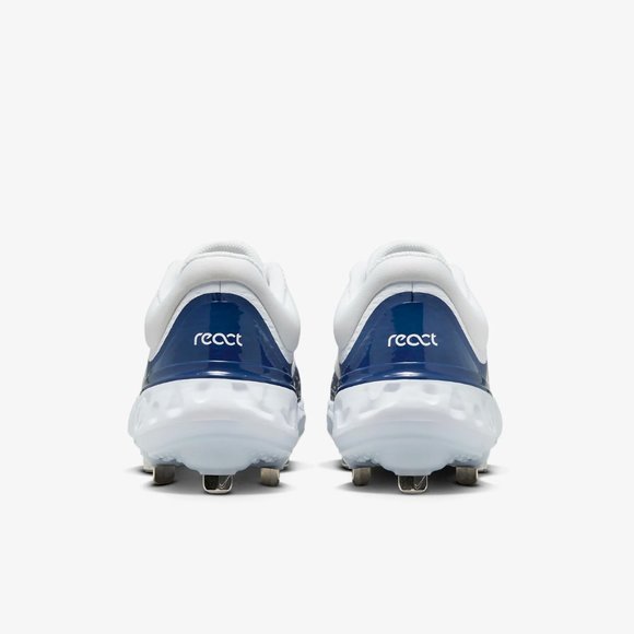 Nike Alpha Huarache Elite 4 Low Baseball Cleats White Navy FD2745-103 Mens Sz 13 - Picture 6 of 7